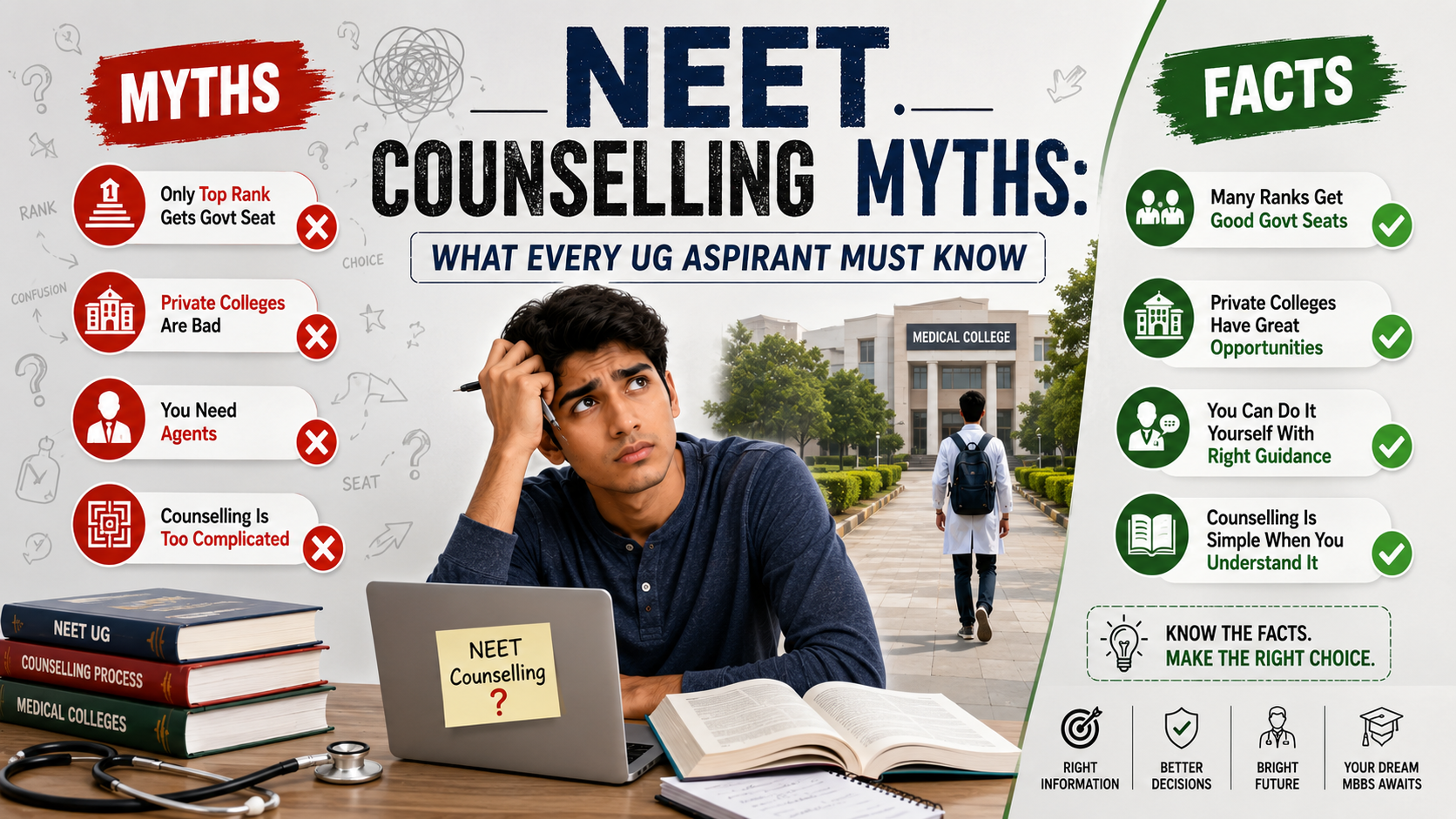 NEET Counselling Myths: What Every UG Aspirant Must Know