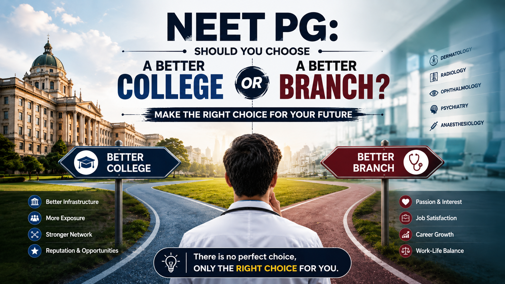 NEET PG: Should You Choose a Better College or a Better Branch?